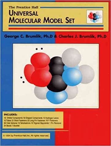The Prentice Hall Universal Molecular Model Set/16 Orbital Components/18 Shaped Components/10 Hydrogen Lobes/12 Tubes/22 Short Fasterners/22 Long Pin