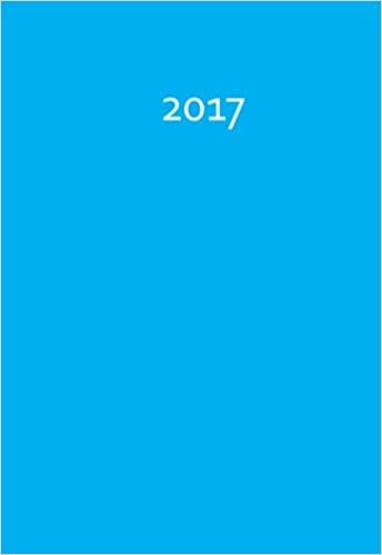 Mini Kalender 2017 - Karibikblau / türkis: ca. DIN A6, 1 Woche pro Seite