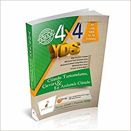4x4 YDS Seti 1. Kitap Cümle Tamamlama, Çeviri ve Eş Anlamlı Cümle