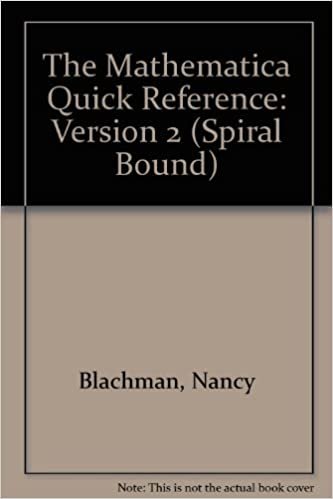 Mathematica Quick Reference (Spiral Bound): Version 2