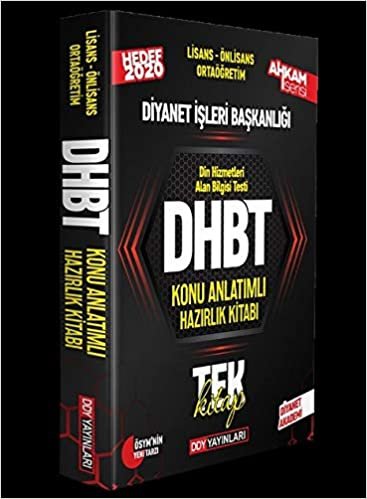 DDY 2020 DHBT AHKAM SERİSİ Tüm Adaylar Konu Anlatımlı Hazırlık Kitabı