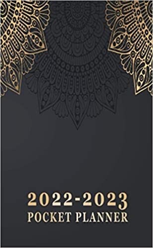2022-2023 Pocket Planner: Two year Monthly Calendar Planner January 2022 Up to December 2023 For To do list And Small Pocket Academic Agenda Schedule ... for Purse) Black & Gold Mandala Design
