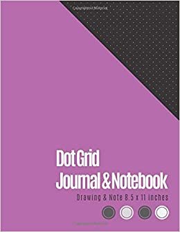 Dot Grid Journal 8.5 X 11: Dotted Graph Notebooks (Radiand Orchid Violet Cover) - Dot Grid Paper Large (8.5 x 11 inches), A4 100 Pages - Bullet Dot ... - Engineer Drawing & Sketching, Note Taking.