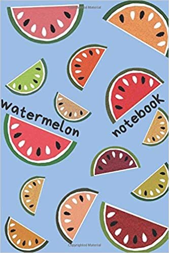 Watermelon Notebook: Cute Paper Notebook for Kids, Journal for Students, Gift for Boys, Gift for Girls, Notebook for Coloring Drawing and Writing (110 Pages, Lined, 6 x 9) (College Ruled) indir