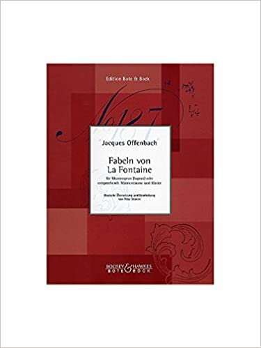 Fabeln von La Fontaine: Mezzo-Sopran (Sopran) oder entsprechende Männerstimme und Klavier. indir