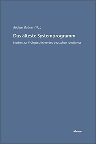 Das älteste Systemprogramm: Studien zur Frühgeschichte des deutschen Idealismus (Hegel-Studien, Beihefte): 9