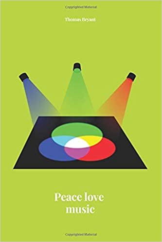 Peace love music: Notebook for office, for school, perfect and practical. Versatile use. Journal, diary (110 pages, empty, 6 x 9)