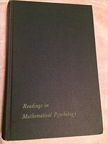 Readings in Mathematical Psychology: v.1: Vol 1