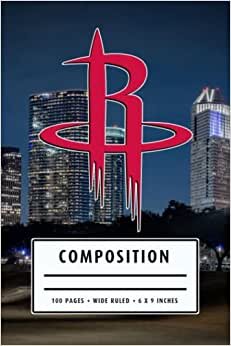 New Year Weekly Timesheet Record Composition: Houston Rockets Notebook American Basketball Notebook - Christmas, Thankgiving Gift Ideas #13