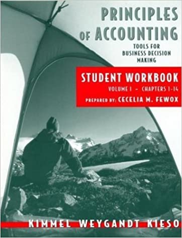 Principles of Accounting, with Annual Report, Student Workbook, Vol. I: Tools for Business Decision Making: 1 indir