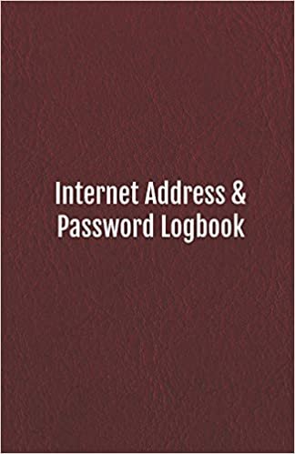 Internet Address & Password Logbook: Keep track of your internet usernames, passwords, web addresses and emails (leather design cover), 5.5x8.5 ... Password Keeper Logbook Series, Band 3)