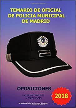 Temario de Oficial de Policia Municipal de Madrid