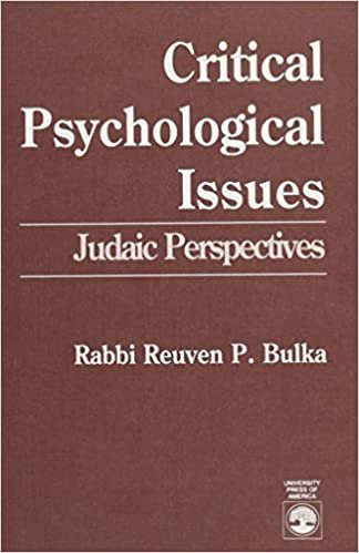 Critical Psychological Issues: Judaic Perspectives