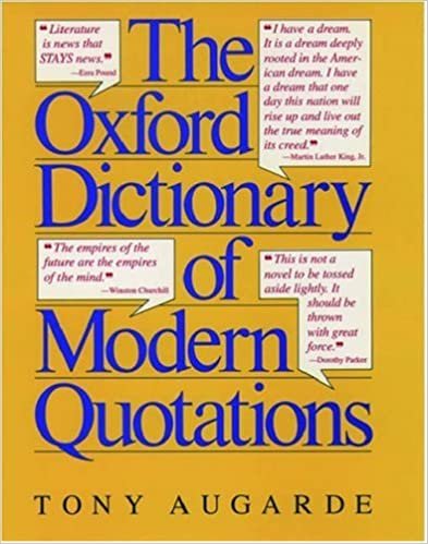 The Oxford Dictionary of Modern Quotations indir