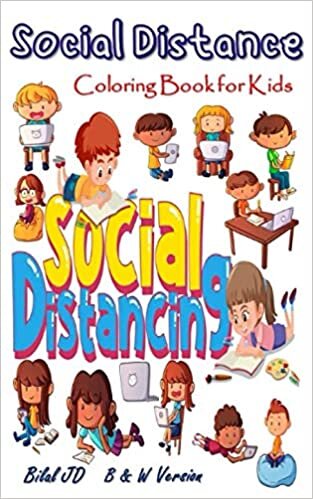 Social Distance Coloring Book: Pocket Size Coloring Book for Kids