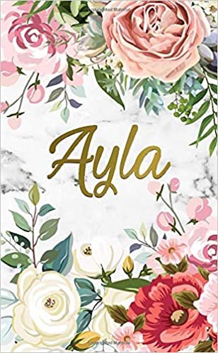 Ayla: 2020-2021 Nifty 2 Year Monthly Pocket Planner and Organizer with Phone Book, Password Log & Notes | Two-Year (24 Months) Agenda and Calendar | ... Floral Personal Name Gift for Girls & Women