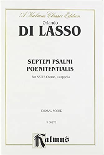 Penitential Psalms, VII -- Domine Exaudi: 2-6 Parts, A Cappella (Latin Language Edition): 7 (Kalmus Edition) indir