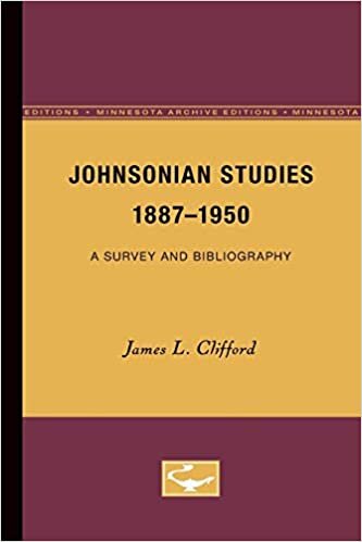 Johnsonian Studies, 1887-1950: A Survey and Bibliography (Minnesota Archive Editions)