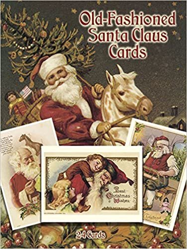 Old-Fashioned Santa Claus Postcards in Full Colour: 24 Ready-to-Mail Postcards (Dover Postcards) indir
