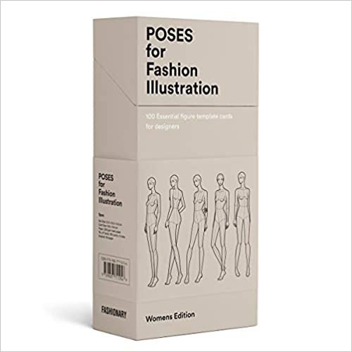 100 Pose Cards: Women's figure templates for fashion illustration indir