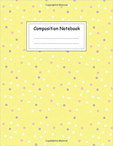 Composition Notebook: Cute Pastel Seamless Wide Ruled ;Composition Book ;Large Notebook College Rule ;8.5" x 11" ;100 Pages for Back To School ,Student ,Girls ,Teens ,Kids