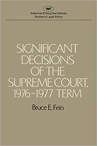 Significant Decisions of the Supreme Court 1976-77 (AEI Studies)