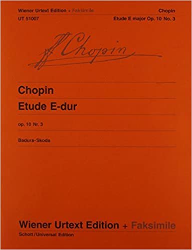 Etude E-Dur: Nach den Autografen, Abschriften und Originalausgaben. op. 10/3. Klavier. (Wiener Urtext Edition)