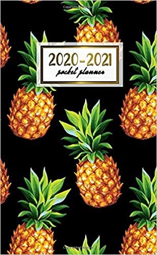 2020-2021 Pocket Planner: Pretty Watercolor Two-Year Monthly Pocket Planner and Organizer | 2 Year (24 Months) Agenda with Phone Book, Password Log & Notebook | NIfty Tropical Pineapple