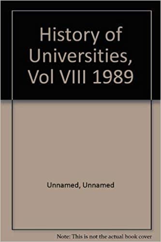 History of Universities, 1989