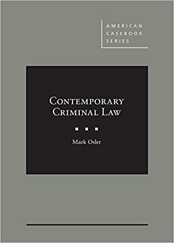 Contemporary Criminal Law (American Casebook Series) indir