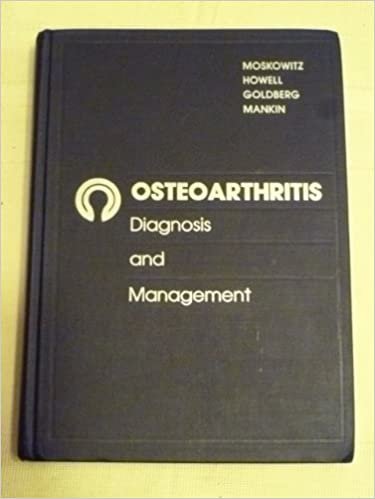 Osteoarthritis: Diagnosis and Management indir