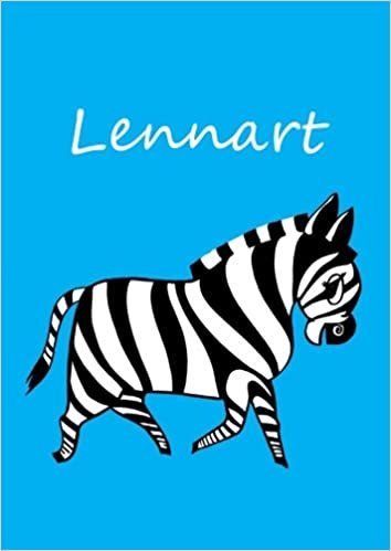 Malbuch / Notizbuch / Tagebuch - Lennart: DIN A4 - blanko - Zebra