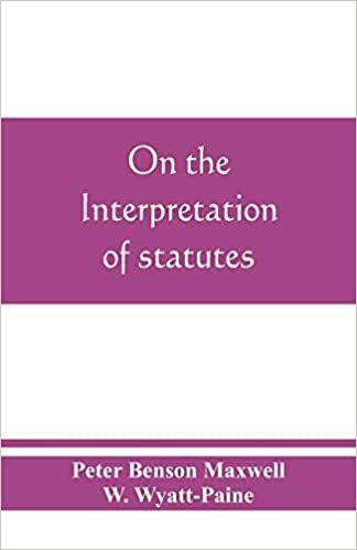 On the interpretation of statutes indir