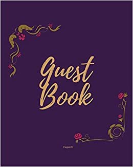 Guest Book - Golden Frame #4 on Pink Paper indir