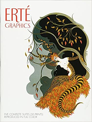 "Erte" Graphics: 5 Complete Suites Reproduced in Full Colour (Dover Fine Art, History of Art) indir