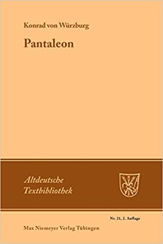 Pantaleon (Altdeutsche Textbibliothek, Band 21)