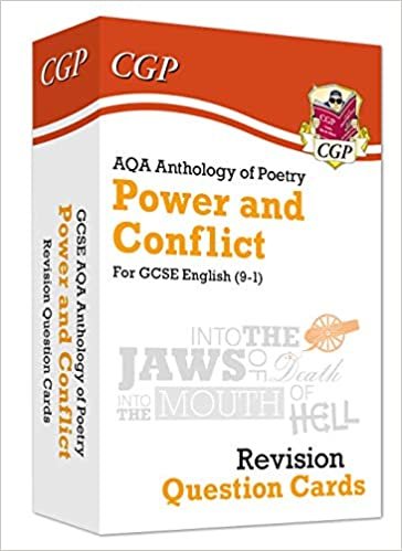 New 9-1 GCSE English: AQA Power & Conflict Poetry Anthology - Revision Question Cards (CGP GCSE English 9-1 Revision) indir