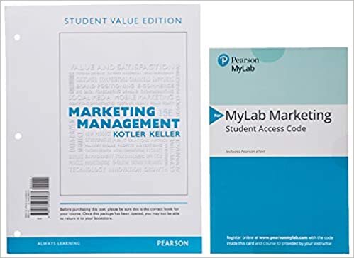 Marketing Management, Student Value Edition + 2019 Mylab Marketing with Pearson Etext -- Access Card Package indir