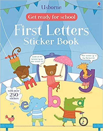 Usborne - Get Ready for School First Letters Sticker Book