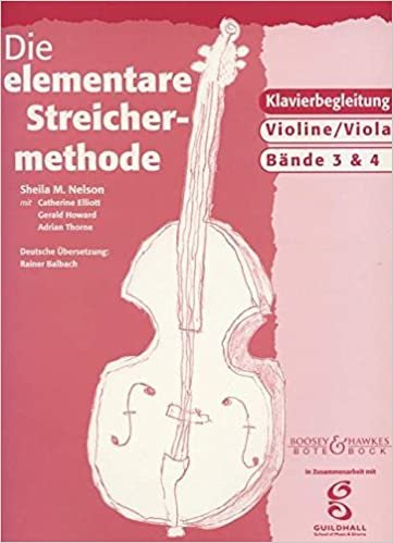 Die elementare Streichermethode: Band  3 und 4. Violine (Viola). indir