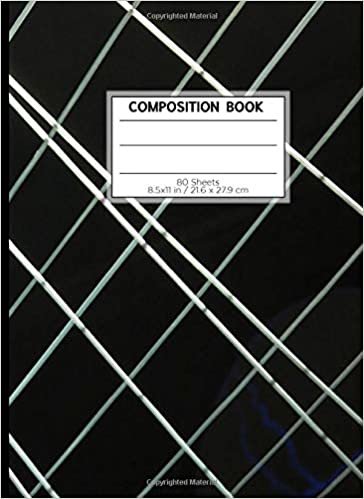 COMPOSITION BOOK 80 SHEETS 8.5x11 in / 21.6 x 27.9 cm: A4 Lined Ruled Notebook | "Grid" | Unique Workbook for Teens Kids Students Boys | Writing Notes School College | Grammar | Languages