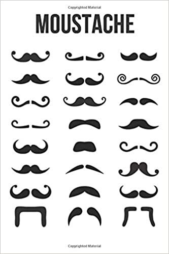 Moustache: Cool Notebook, Journal, Diary (110 Pages, Blank, 6 x 9) funny Notebook sarcastic Humor Journal, gift for graduation, for adults, for entrepeneur, for women, for men