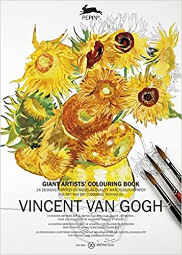 Vincent van Gogh: Giant Artists' Colouring Book (Multilingual Edition) indir