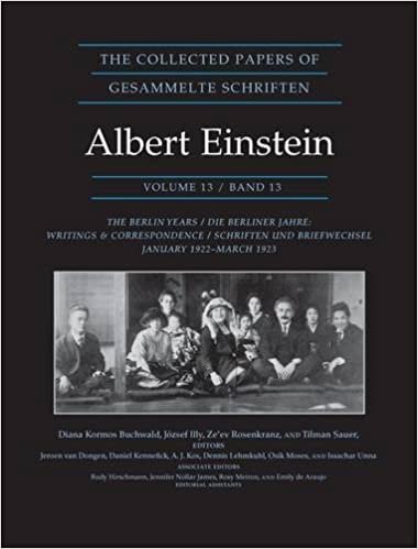 The Collected Papers of Albert Einstein, Volume 13. (English): The Berlin Years: Writings & Correspondence, January 1922 - March 1923