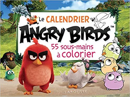 Le Calendrier Angry Birds 55 sous-mains à colorier indir