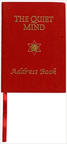 Quiet Mind Address Book Hb  : Available in red and blue