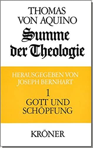 Summe der Theologie, 3 Bde., Bd.1, Gott und Schöpfung (Kröners Taschenausgaben (KTA)) indir
