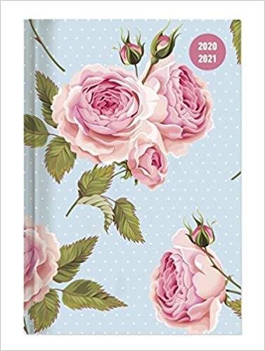 Collegetimer Roses 2020/2021 - Schüler-Kalender A6 (10x15 cm) - Rose - Day By Day - 352 Seiten - Terminplaner - Notizbuch - Alpha Edition (Collegetimer A6 Daily) indir