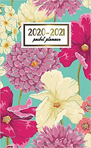 2020-2021 Pocket Planner: Cute Floral Watercolor Two-Year (24 Months) Monthly Pocket Planner & Agenda | 2 Year Organizer with Phone Book, Password Log & Notebook