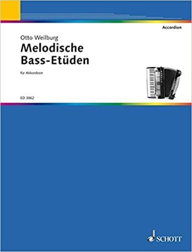 Melodische Bass-Etüden: in Form von Vortragsstücken (ab 48 Bass). chromatisches Akkordeon. indir